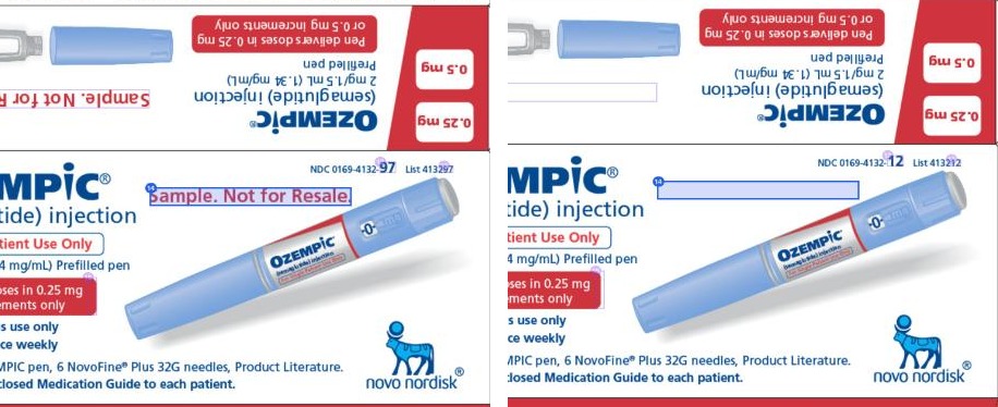 Two versions of a medicine carton side by side in Papercurve, with every change outlined and listed.