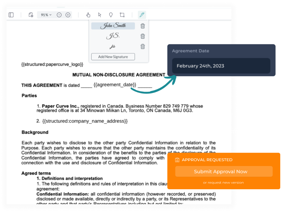 A screen shot of a user adding a reviewer for a given document.